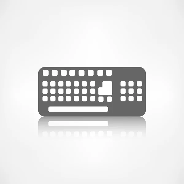 Teclado ordenador icono web — Vector de stock