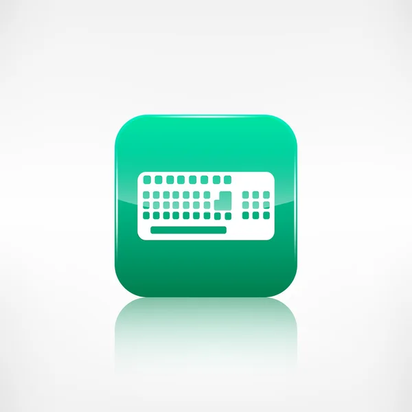 Icône web clavier d'ordinateur. Bouton Application . — Image vectorielle