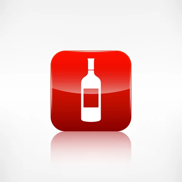 Icono de botella de vino — Vector de stock