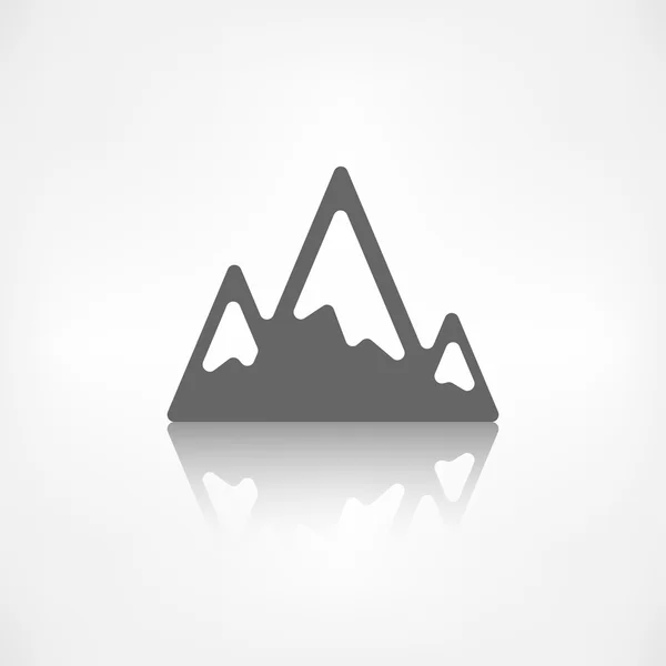 Montañas icono web — Vector de stock