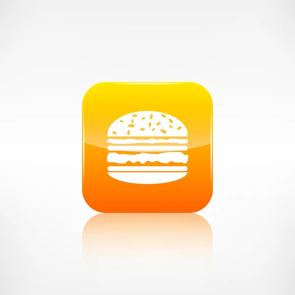 Icono web de hamburguesa. Botón de aplicación . — Archivo Imágenes Vectoriales