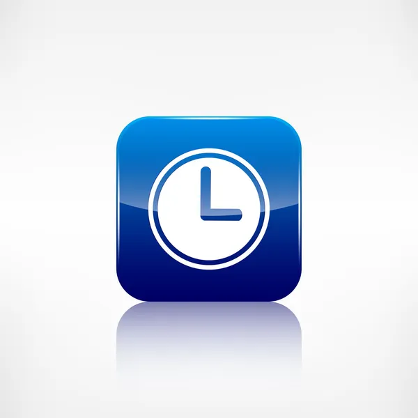 Icono web del reloj. Botón de aplicación . — Archivo Imágenes Vectoriales