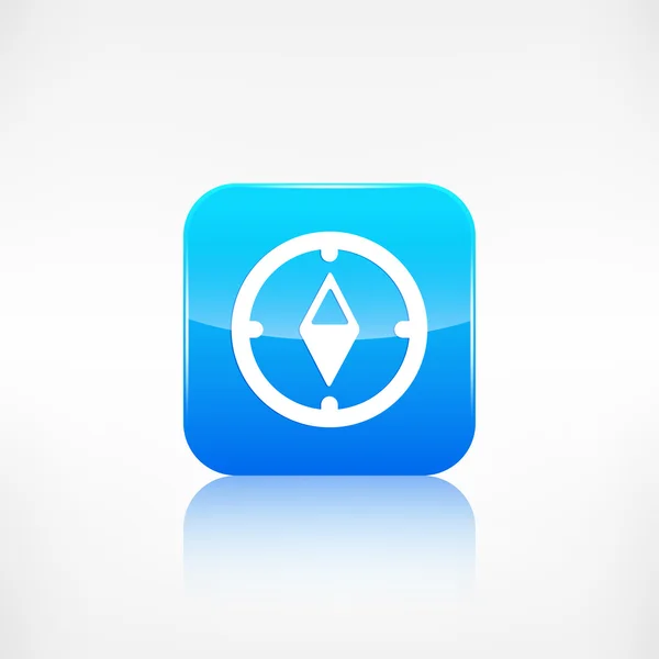 Compass web icon. Application button. — Stock Vector
