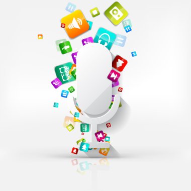 uygulama button.social media.cloud bilgisayar..