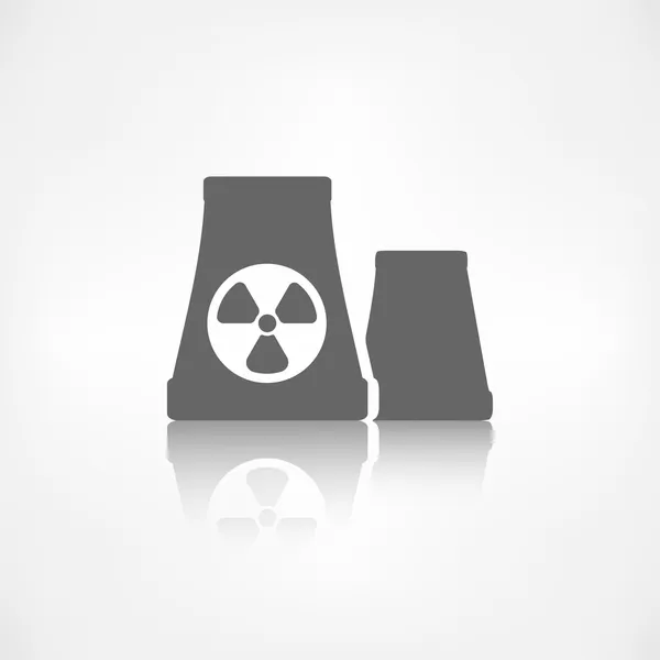 Atomic power station icon — Stock Vector