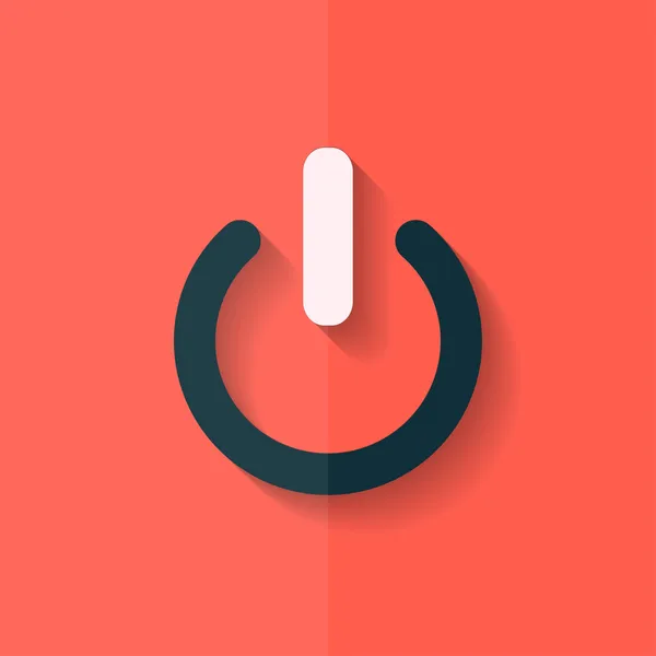 On/Off switch icon. Power symbol. Flat design. — Stock Vector