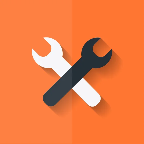 Reparation verktyg-ikonen. tekniska instrument. platt design. — Stock vektor