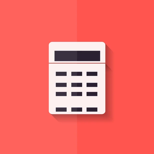 Calculator web icon. Flat design. — Stock Vector