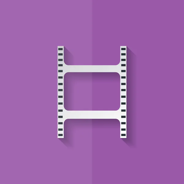 Film web icon. Filmstrip symbol. Flat design. — Stock Vector