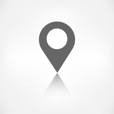 Map pointer icon. Location symbol. clipart
