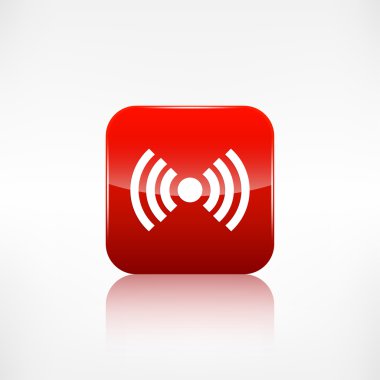 Kablosuz web simgesi. uygulama düğmesi.