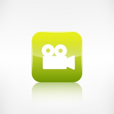 video kamera web simgesi. uygulama düğmesi.