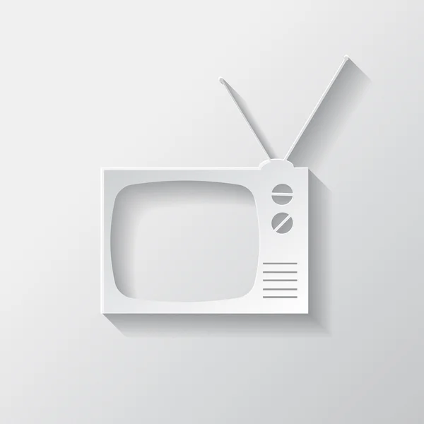 Retro tv icon — Stock Vector