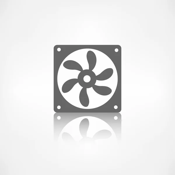 Ikona ventilátoru počítače — Stockový vektor