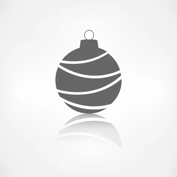 Значок рождественского мяча — стоковый вектор