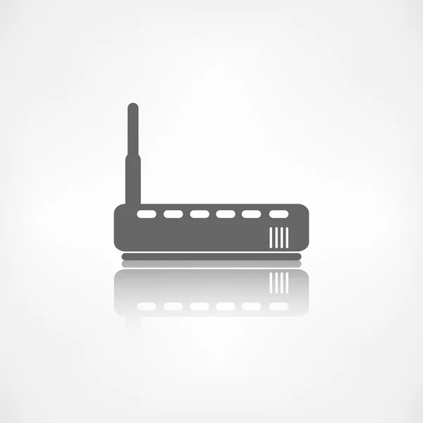 Wi Fi router icono web — Vector de stock