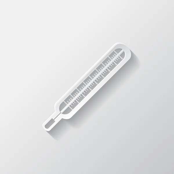 Icône web thermomètre médical — Image vectorielle