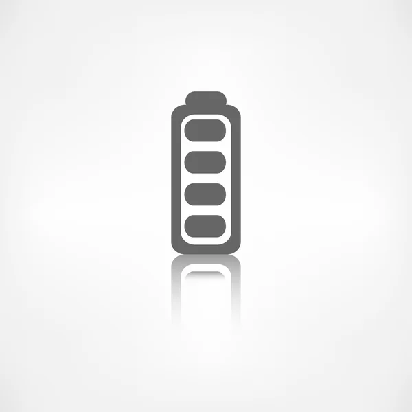 Volle batterijpictogram. accumulator — Stockvector