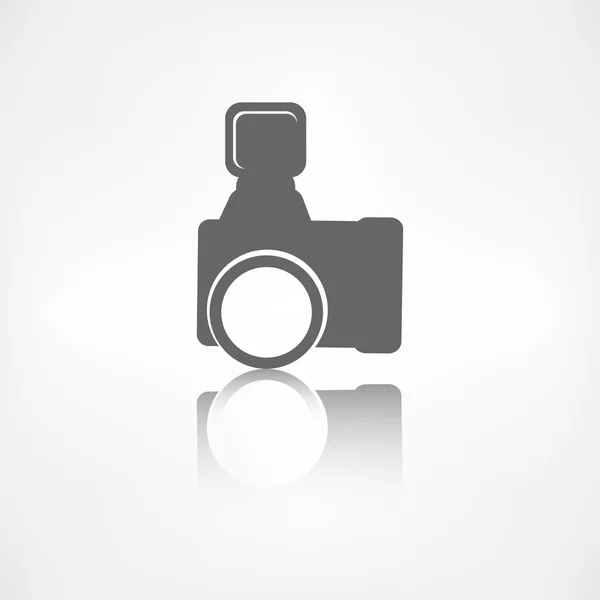 Icona della fotocamera fotografica. Fotografia . — Vettoriale Stock