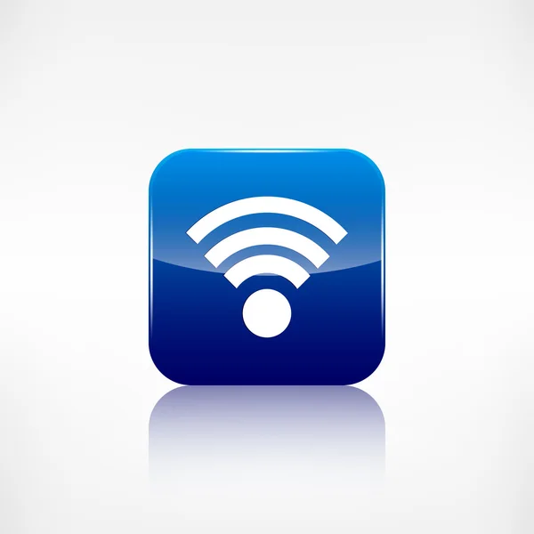 Wireless Web-Ikone. Bewerbungsknopf. — Stockvektor