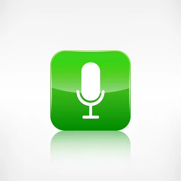 Microphone icon. Application button. — Stock Vector