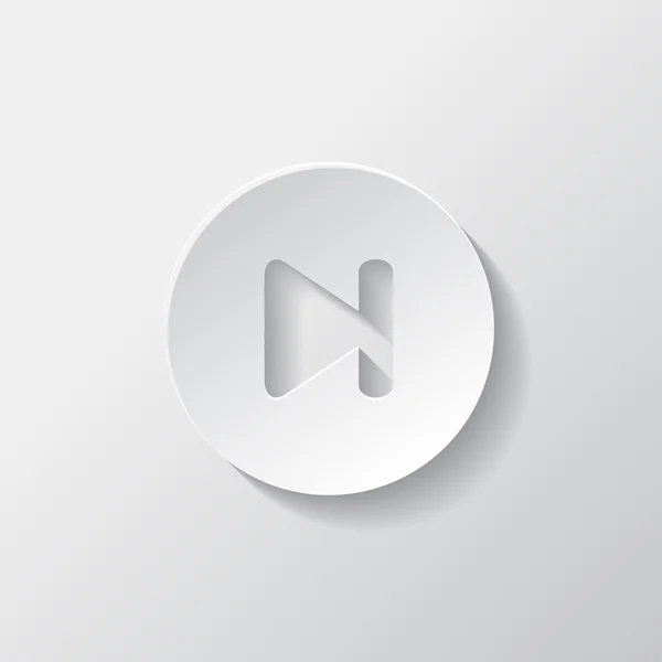 Prochaine piste web icon.Media player . — Image vectorielle