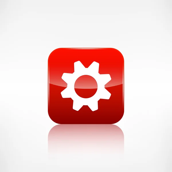 Settings icon. Gear symbol. Application button. — Stock Vector