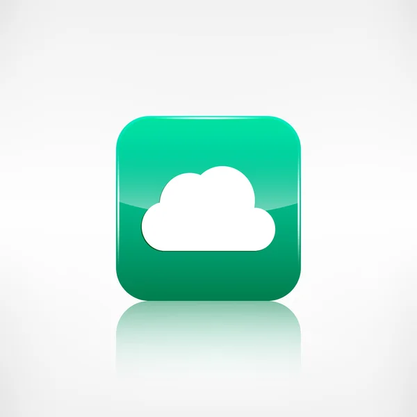 Cloud icon. Application button. — Stock Vector