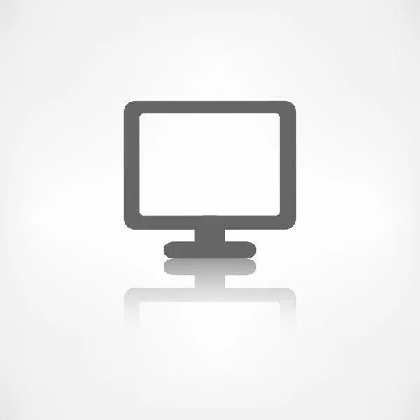 Het pictogram van het web van monitor. computer weergeven. — Stockvector