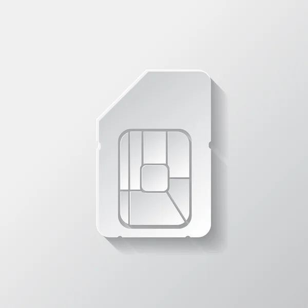 Sim card web icon — Stock Vector