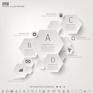 bulut bilgi işlem arka plan ile web simgeler. sosyal ağ. mobil uygulama Infographic elemanları.