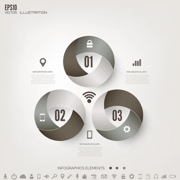 Cloud computing achtergrond met web pictogrammen. sociaal netwerk. mobiele app. infographic elementen. — Stockvector