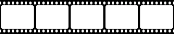 Film strips collection. Old retro cinema movie strip. Vector illustration. Video recording. — Stock Vector