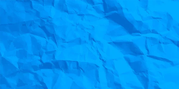 Färgglad blå skrynklig papperskonsistens. Grov grunge gammal tomt. Färgad bakgrund. Vektorillustration — Stock vektor