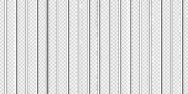 Gerçekçi metal hapishane parmaklıkları. Detaylı hapishane kafesi, demir parmaklıklar. Sabıka kaydı. Yaratıcı vektör illüstrasyonu.