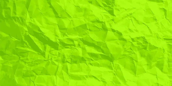 Bunte grüne zerknüllte Papierstruktur. Grober Grunge alter Rohling. Farbigen Hintergrund. Vektorillustration — Stockvektor