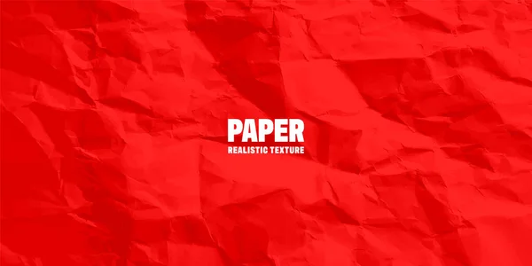 Bunte Rot Zerknüllte Papierstruktur Grober Grunge Alter Rohling Farbigen Hintergrund — Stockvektor