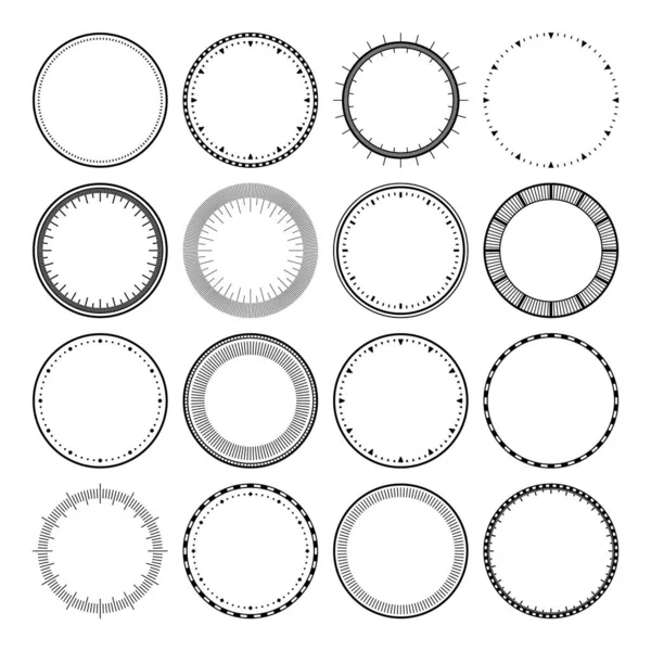 机械钟面 Bezel 注意刻有分秒必争的表盘 计时器或秒表元件 用隔板测量圆形刻度 矢量说明 — 图库矢量图片