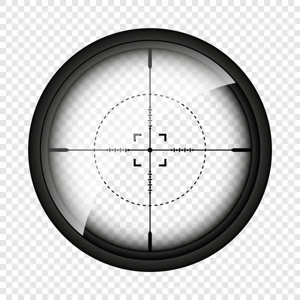 Vista Arma Mira Óptica Rifle Francotirador Visor Armas Caza Con — Archivo Imágenes Vectoriales