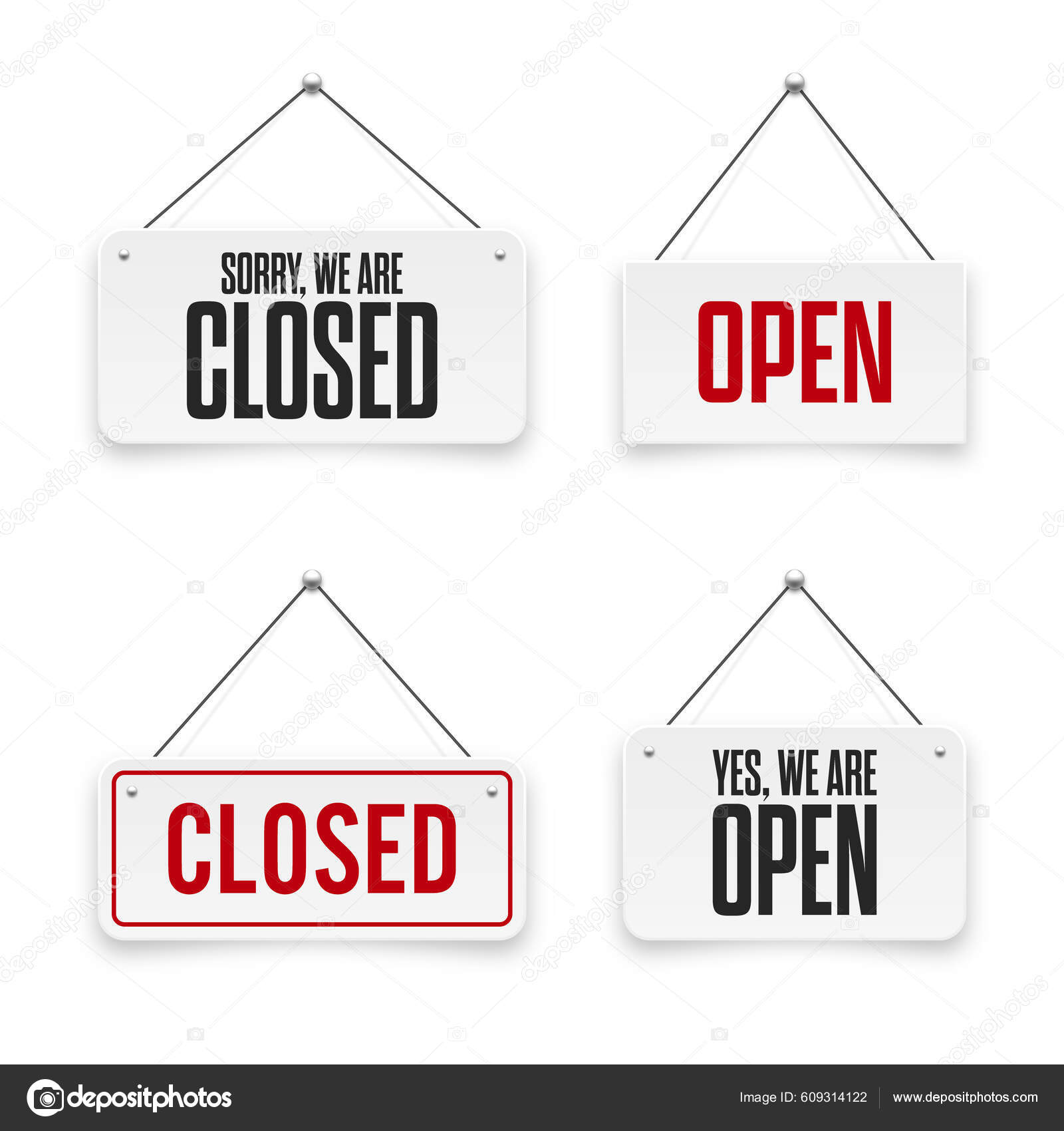 Letreros Colgantes Abiertos Cerrados Realistas Cartel Puerta Vintage ...