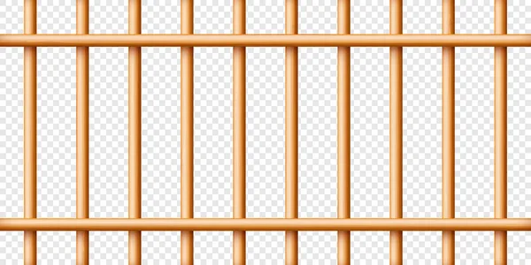 Realistic Wooden Lattice Rural Picket Fence Farm Village House Boundary — Stockvector