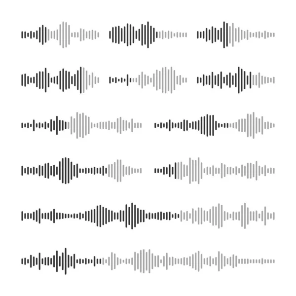Голосовое Сообщение Почта Разговор Соцсетях Интерфейс Приложения Музыкального Проигрывателя Аудио — стоковый вектор