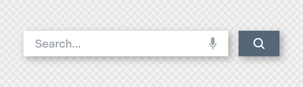 Modèle Barre Recherche Moteur Navigateur Internet Avec Zone Recherche Barre — Image vectorielle