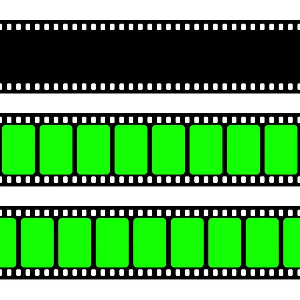 Realistic Blank Film Strip Camera Roll Old Retro Cinema Movie — Vetor de Stock
