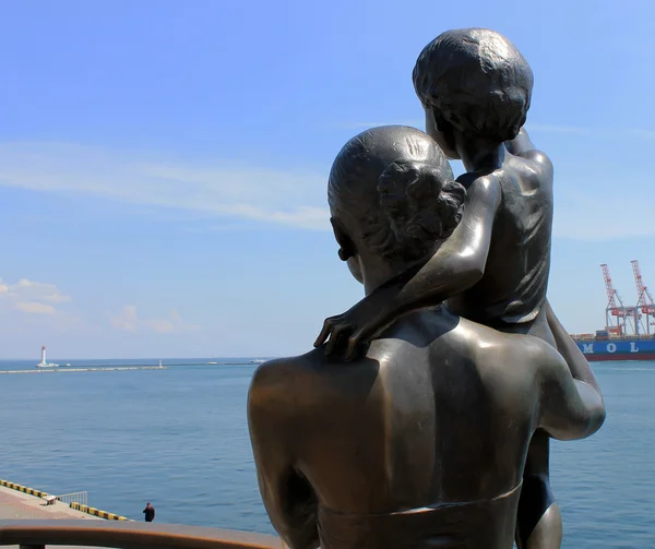 Monumento esposa marinero en Odessa — Foto de Stock