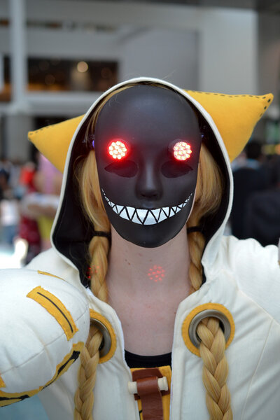 Fans in costume at an LA Anime Expo 2012