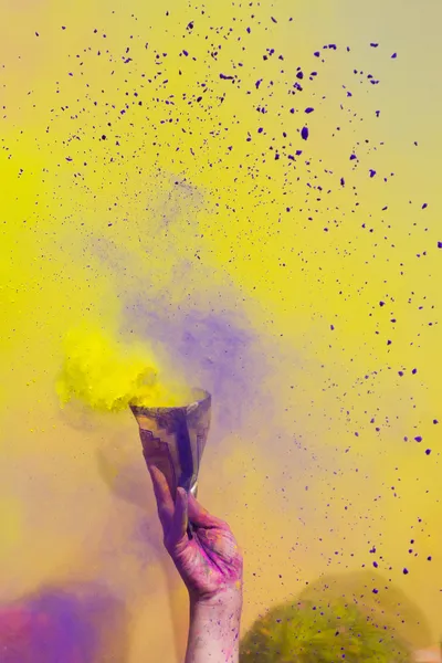 renk Holi festival kutlamak