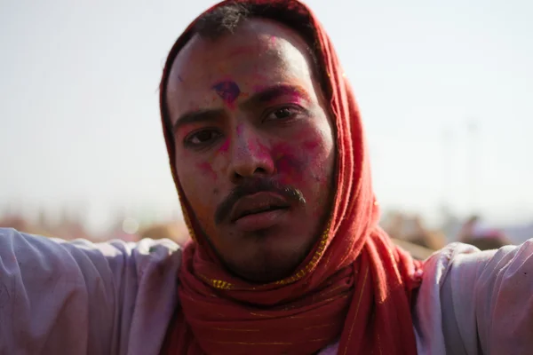 Celebrar Holi Festival de Colores —  Fotos de Stock
