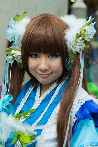 LOS ANGELES, CA - 5 JUILLET Éventail en costume lors d'une LA Anime Expo 2013 — Photo