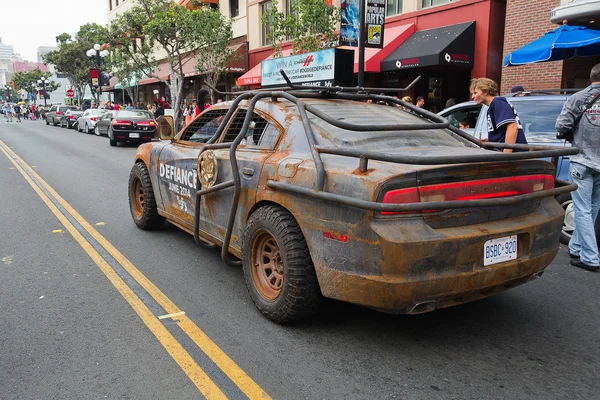 Defiance Law Keeper Dodge Car on San Diego Downtown street at the Comic Con — Stock Photo, Image